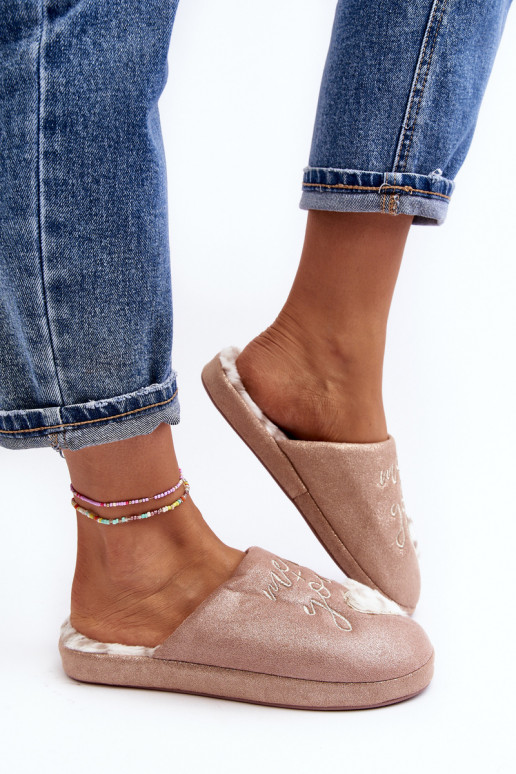 s leskom Papuče ružové Geraja s leskom Papuče ružové Geraja