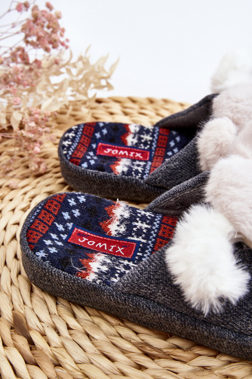 Detské papučky šedej farby Dasca Detské papučky šedej farby Dasca