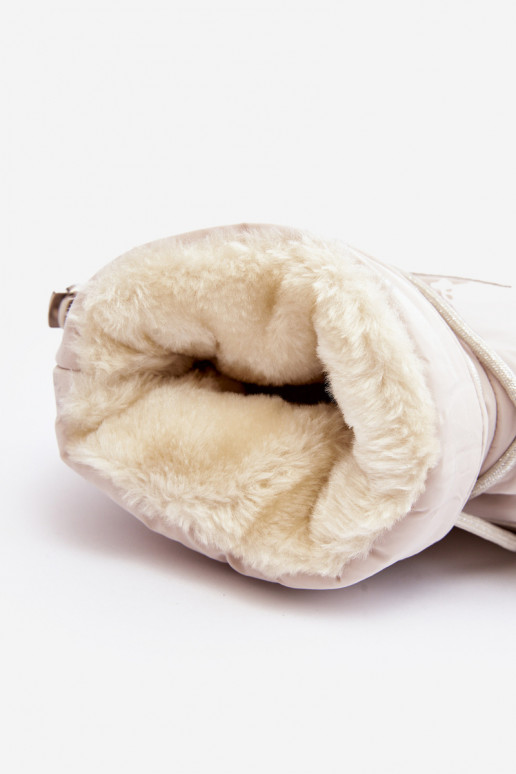 snehule s platformou a štýlovými detailmi v béžovej Fleure snehule s platformou a štýlovými detailmi v béžovej Fleure