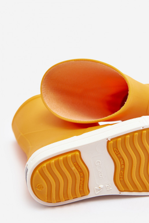 Detské gumené topánky Wave Gokids 979 žltej farby