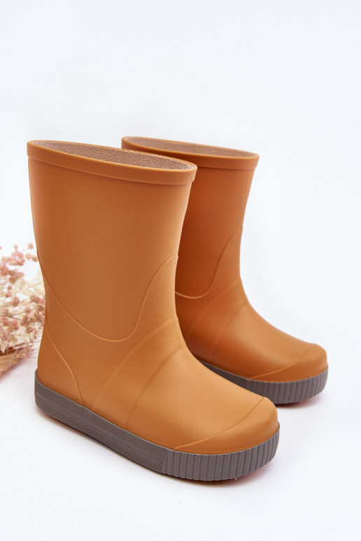Detské gumené topánky Wave Gokids 979 oranžovej farby