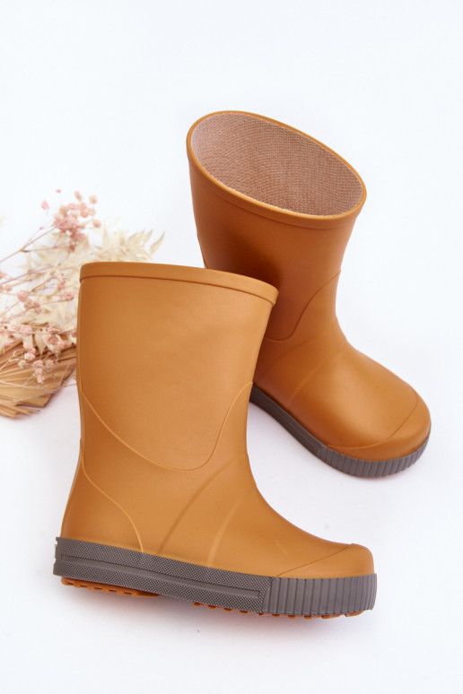 Detské gumené topánky Wave Gokids 979 oranžovej farby