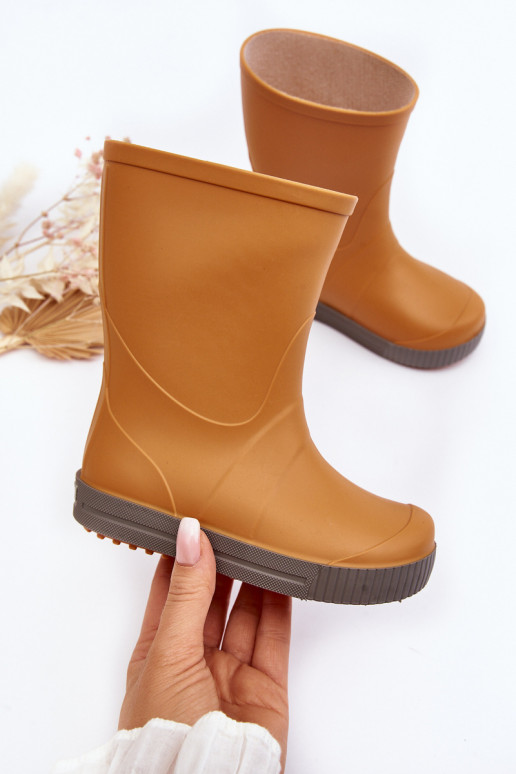 Detské gumené topánky Wave Gokids 979 oranžovej farby