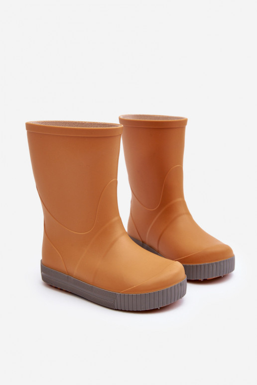 Detské gumené topánky Wave Gokids 979 oranžovej farby