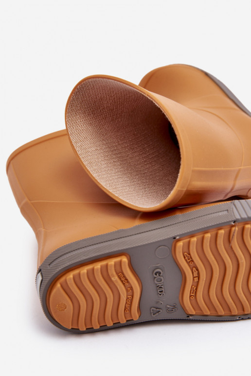 Detské gumené topánky Wave Gokids 979 oranžovej farby