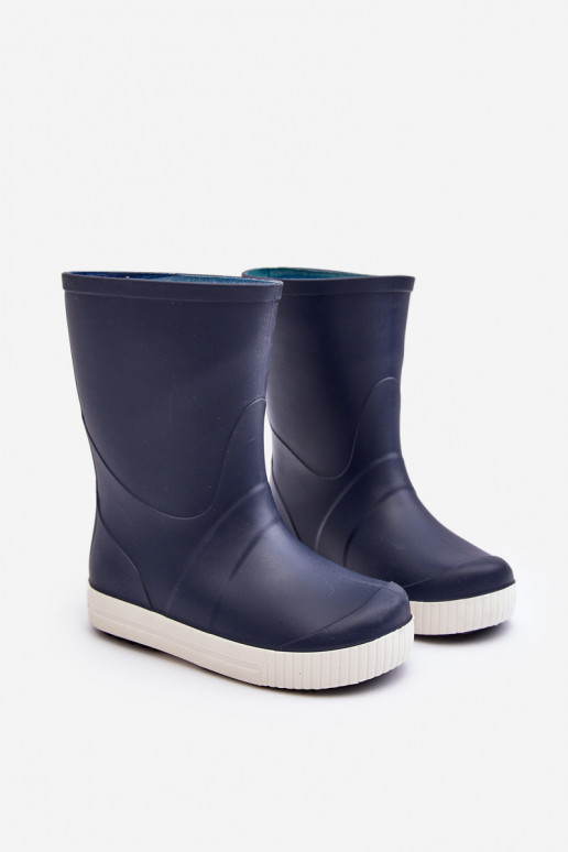 Detské gumené topánky Wave Gokids 979 tmavomodré