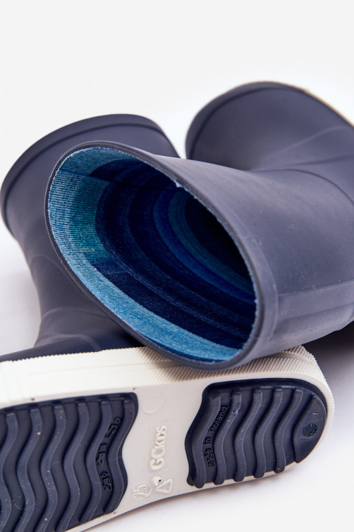 Detské gumené topánky Wave Gokids 979 tmavomodré