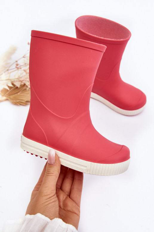 Detské gumené topánky Wave Gokids 979 ružovej farby