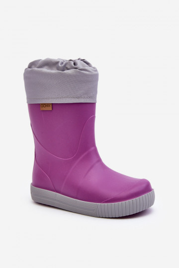 Detské gumáky s vyhrievaním Snow Wave Gokids 981 Purple