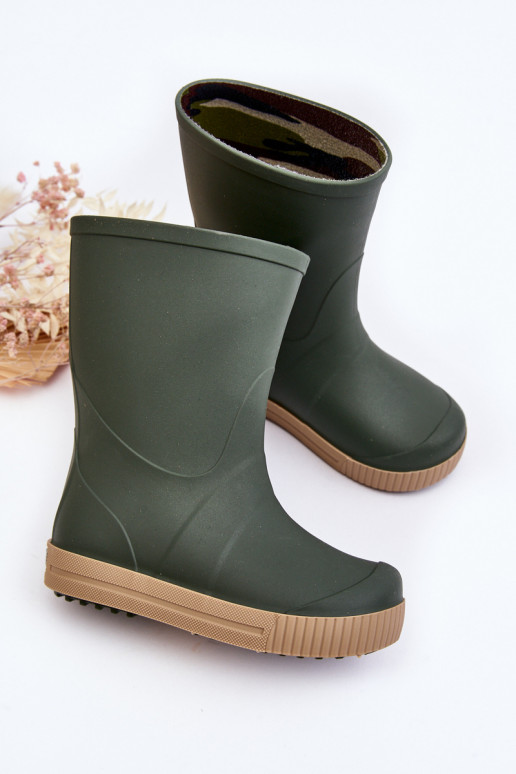 Detské gumené topánky Wave Gokids 979 zelenej farby