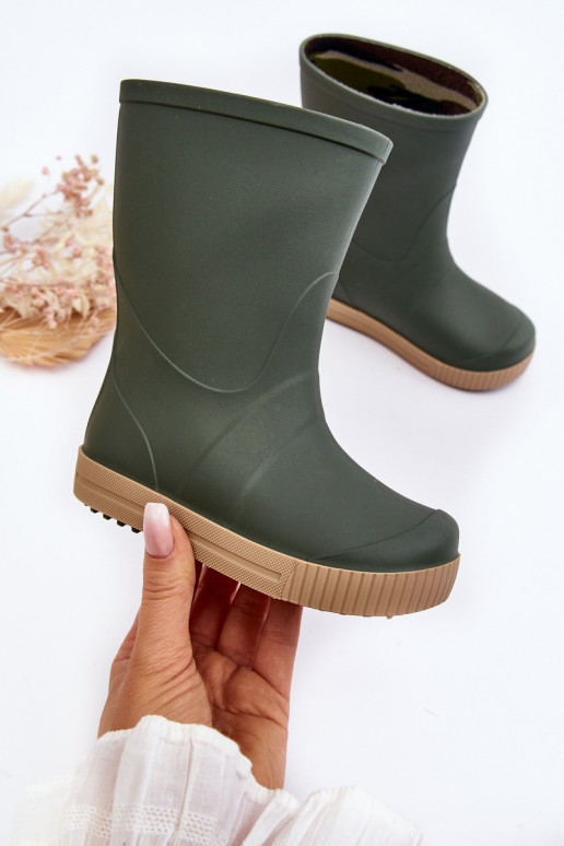 Detské gumené topánky Wave Gokids 979 zelenej farby