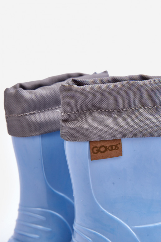 Gumové topánky Detské KIMMY modrej farby GoKids 951