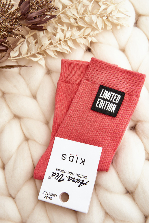 Detské ponožky ružovej farby Detské ponožky ružovej farby