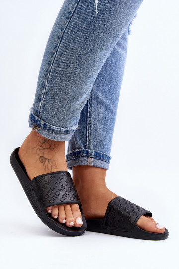 Šľapky Cross Jeans FF2R4153C čiernej farby