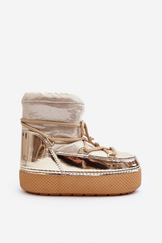 snehule so štýlovými detailmi v zlatej farbe Toolsa snehule so štýlovými detailmi v zlatej farbe Toolsa