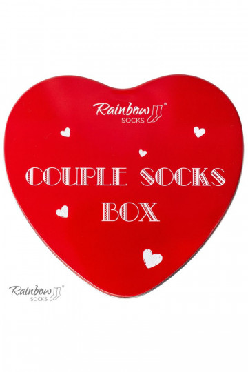 Ponožky COUPLE BOX 2 páry Krabička so srdiečkami 2