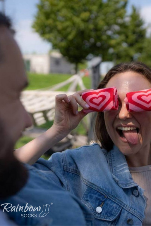 Ponožky COUPLE BOX 2 páry Krabička so srdiečkami Ponožky COUPLE BOX 2 páry Krabička so srdiečkami