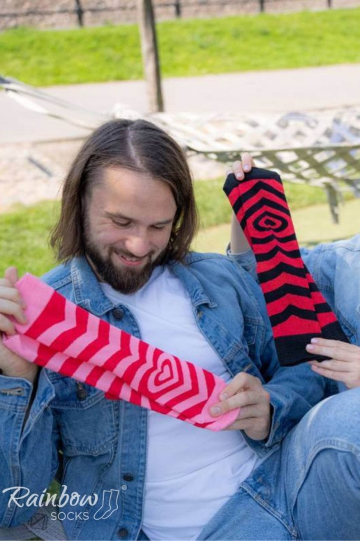 Ponožky COUPLE BOX 2 páry Krabička so srdiečkami Ponožky COUPLE BOX 2 páry Krabička so srdiečkami