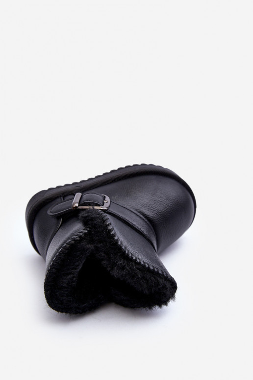 Detské eko snehule na remienky v čiernej farbe Orinor Detské eko snehule na remienky v čiernej farbe Orinor