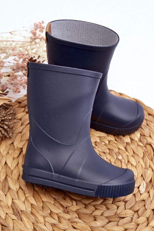 Detské gumené topánky Wave Gokids 979 tmavomodré