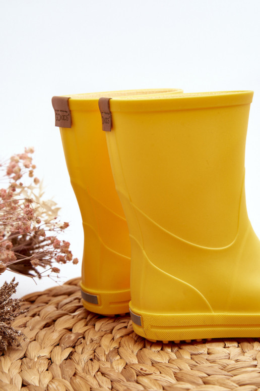 Detské gumené topánky Wave Gokids 979 žltej farby