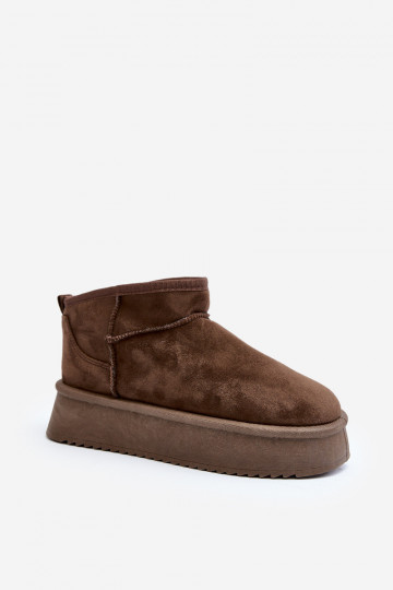 snehule s masívnou podrážkou v khaki farbe Caliksa