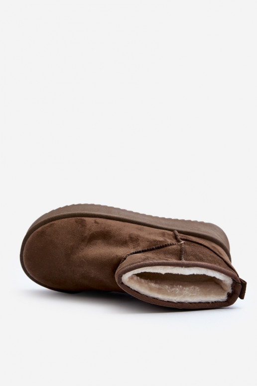 snehule s masívnou podrážkou v khaki farbe Caliksa