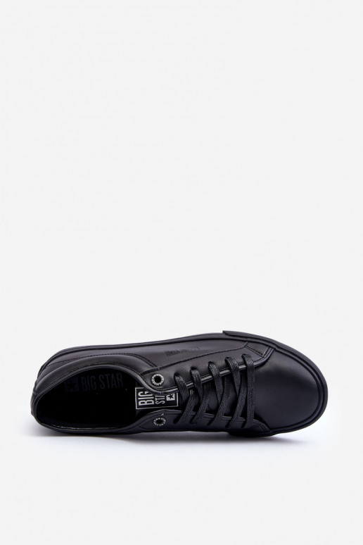voľnočasová obuv z eko kože v čiernej farbe Big Star JJ174234