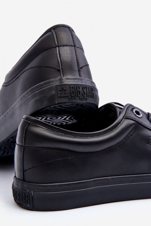 voľnočasová obuv z eko kože v čiernej farbe Big Star JJ174234