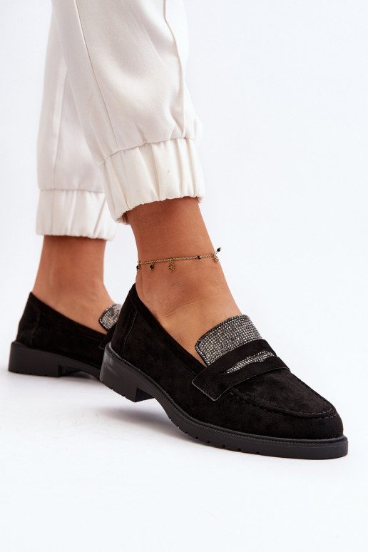 Zdobené mokasíny v čiernej farbe pre Dananei Zdobené mokasíny v čiernej farbe pre Dananei