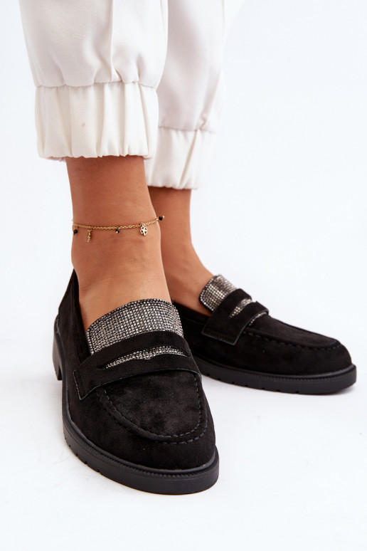 Zdobené mokasíny v čiernej farbe pre Dananei Zdobené mokasíny v čiernej farbe pre Dananei