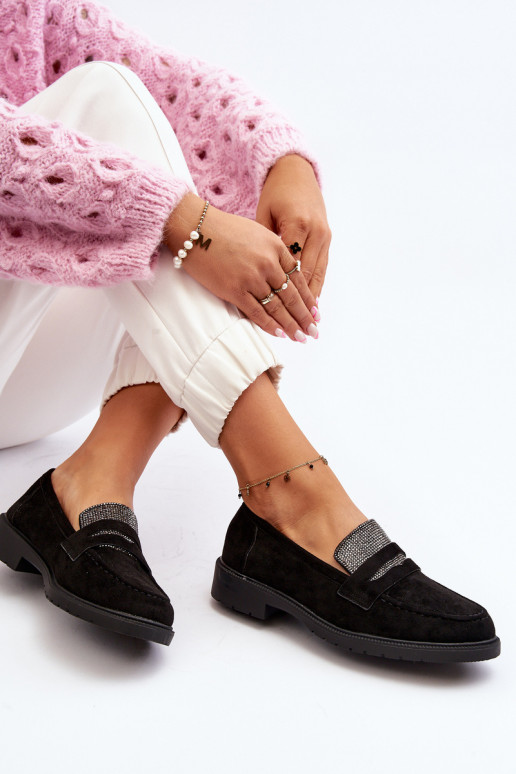 Zdobené mokasíny v čiernej farbe pre Dananei Zdobené mokasíny v čiernej farbe pre Dananei