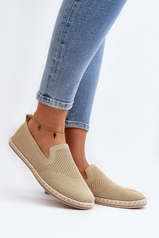 Espadrilky odolného modelu v béžovej farbe Harmonie Espadrilky odolného modelu v béžovej farbe Harmonie