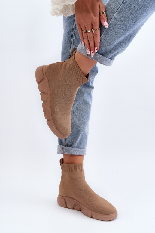 športová obuv s podrážkou ponožkového typu v béžovej farbe Zirila športová obuv s podrážkou ponožkového typu v béžovej farbe Zirila