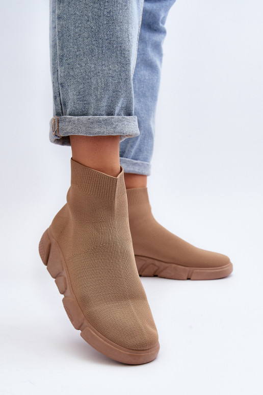 športová obuv s podrážkou ponožkového typu v béžovej farbe Zirila športová obuv s podrážkou ponožkového typu v béžovej farbe Zirila