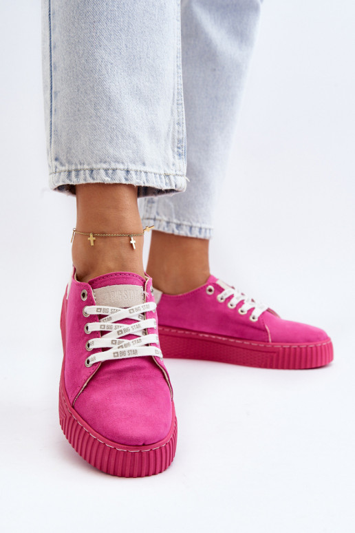 Voľnočasová obuv MEMORY FOAM SYSTEM BIG STAR NN276004 ružovej farby