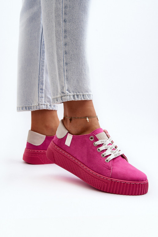 Voľnočasová obuv MEMORY FOAM SYSTEM BIG STAR NN276004 ružovej farby