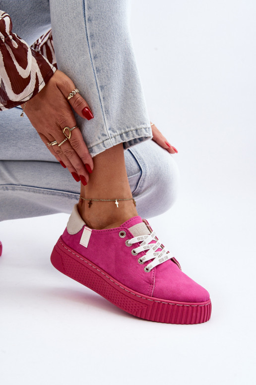 Voľnočasová obuv MEMORY FOAM SYSTEM BIG STAR NN276004 ružovej farby