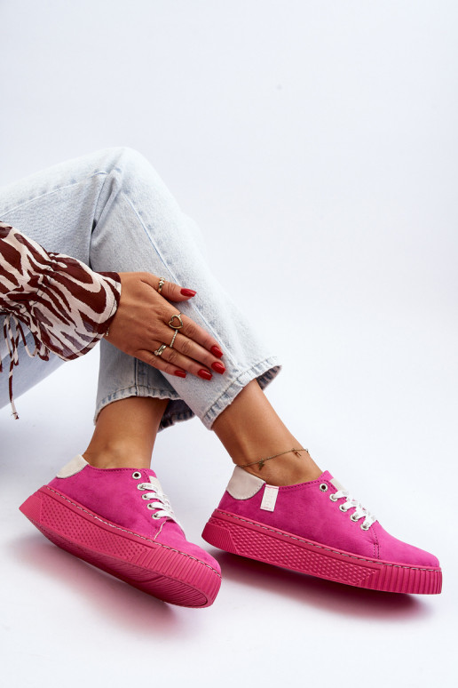 Voľnočasová obuv MEMORY FOAM SYSTEM BIG STAR NN276004 ružovej farby