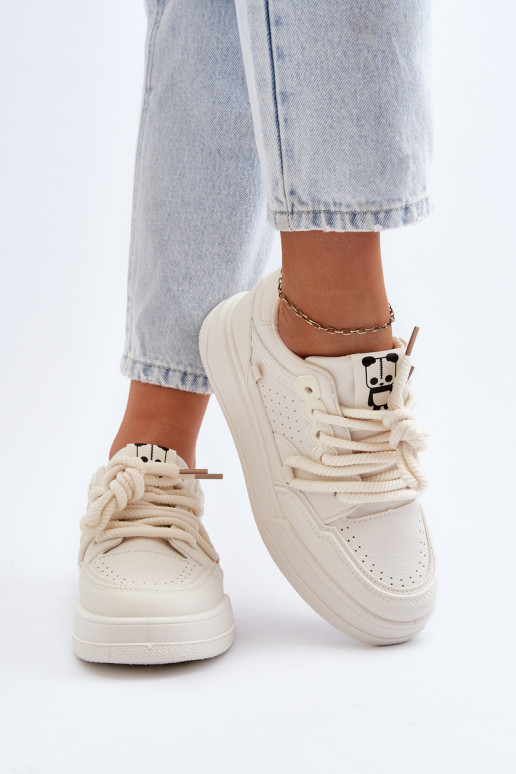 Tenisky model topánky Eco béžová farba Avanalis