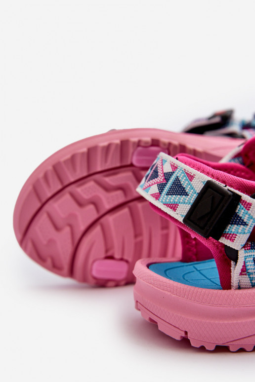 Detské sandále Lee Cooper LCW-24-34-2600 ružovej farby