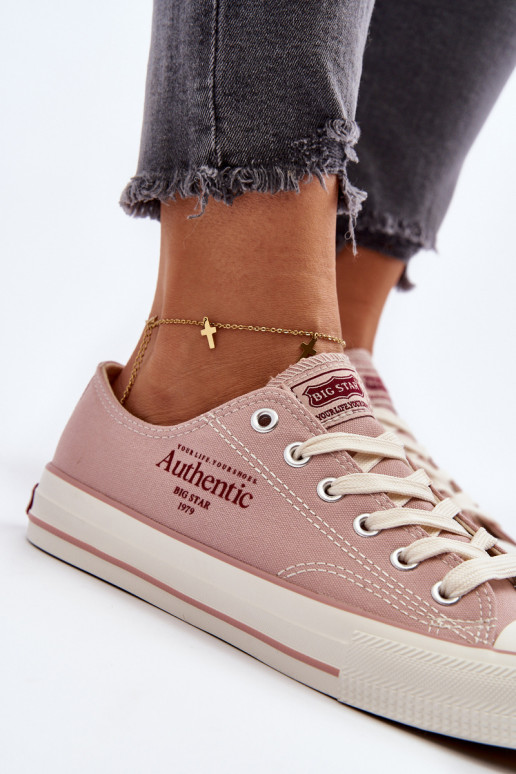 Dámske topánky Big Star NN274239 ružové