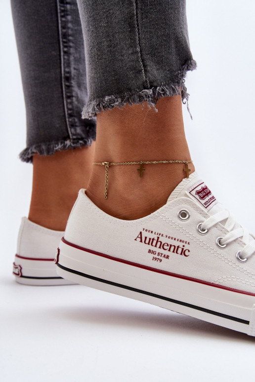 Dámske topánky Big Star NN274235 biele