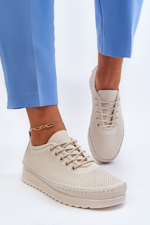 Topánky športového štýlu Voľnočasová obuv béžovej farby Lalnai Topánky športového štýlu Voľnočasová obuv béžovej farby Lalnai