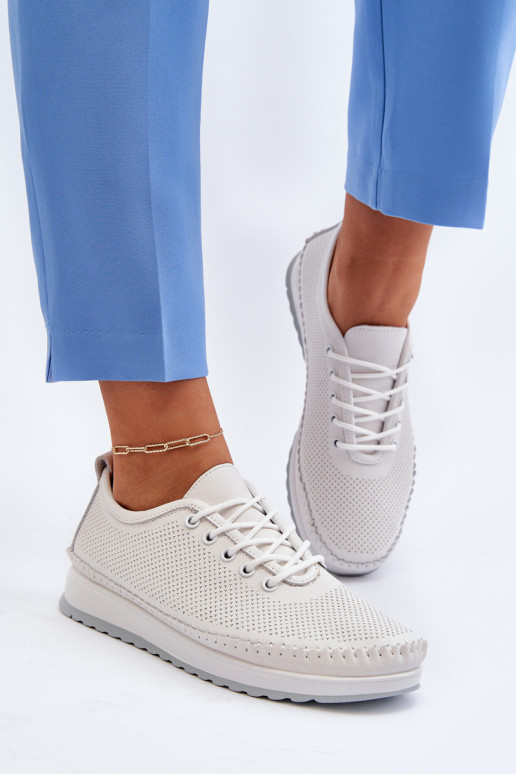 Topánky športového štýlu Voľnočasová obuv biela farba Lalnai Topánky športového štýlu Voľnočasová obuv biela farba Lalnai