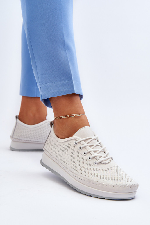 Topánky športového štýlu Voľnočasová obuv biela farba Lalnai Topánky športového štýlu Voľnočasová obuv biela farba Lalnai