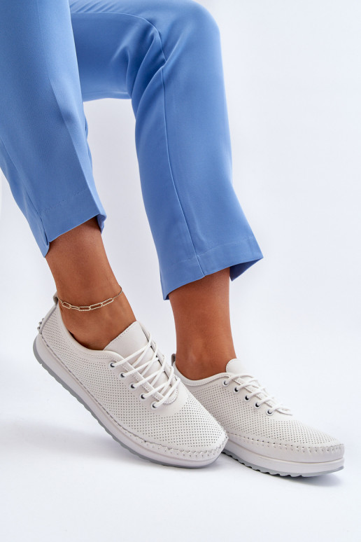 Topánky športového štýlu Voľnočasová obuv biela farba Lalnai Topánky športového štýlu Voľnočasová obuv biela farba Lalnai