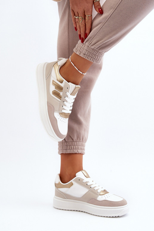 Tenisky model topánky béžová Regines