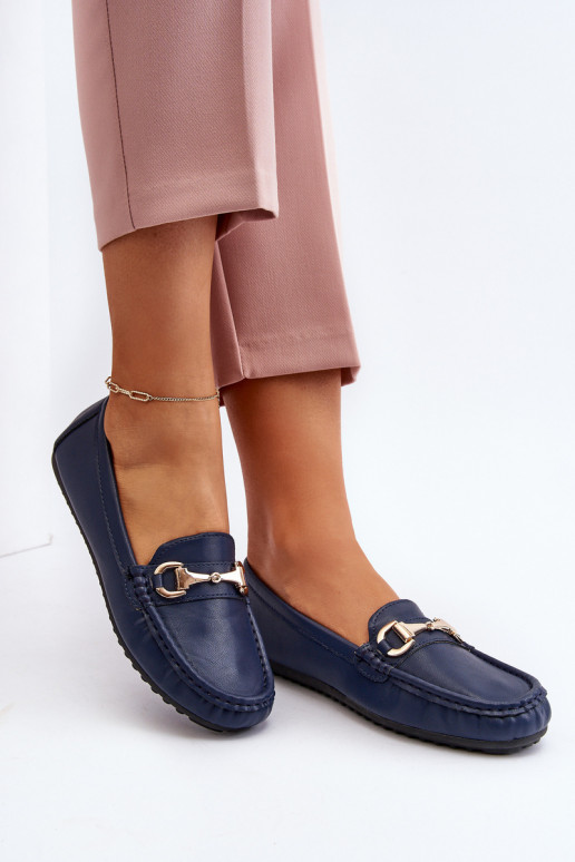 Klasický model Mokasíny Eko tmavomodrej farby Demese
