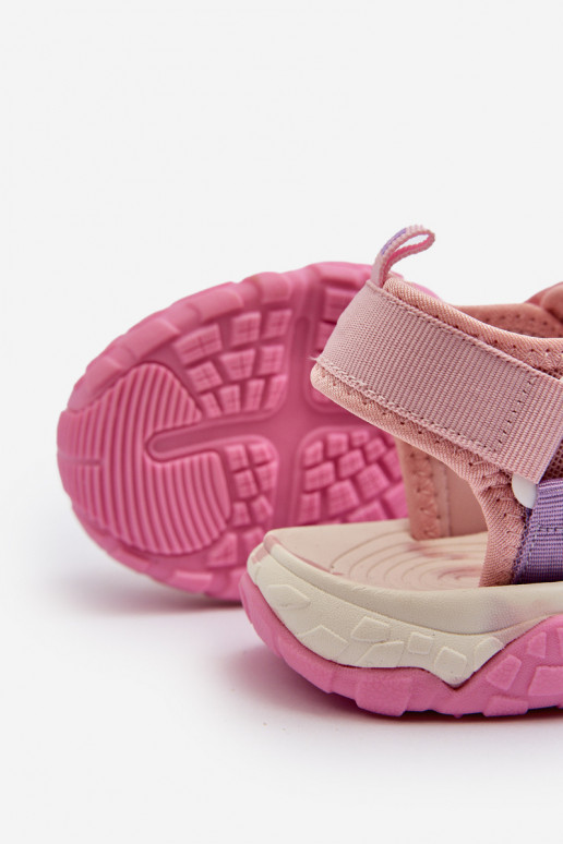 detské sandále so zapínaním Big Star NN374238 ružovej farby